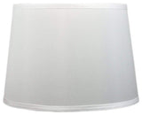 French Drum Lamp Shade, 12x14x10", Off White