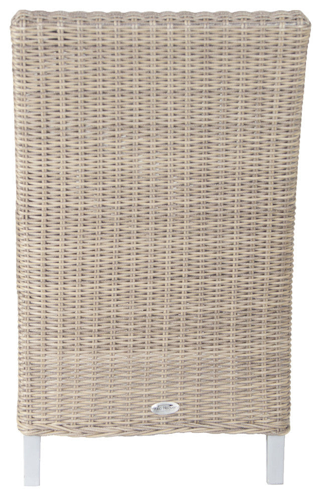 Palisades Armed Dining With Sunbrella Cushions, Gray, Canvas Jockey Red
