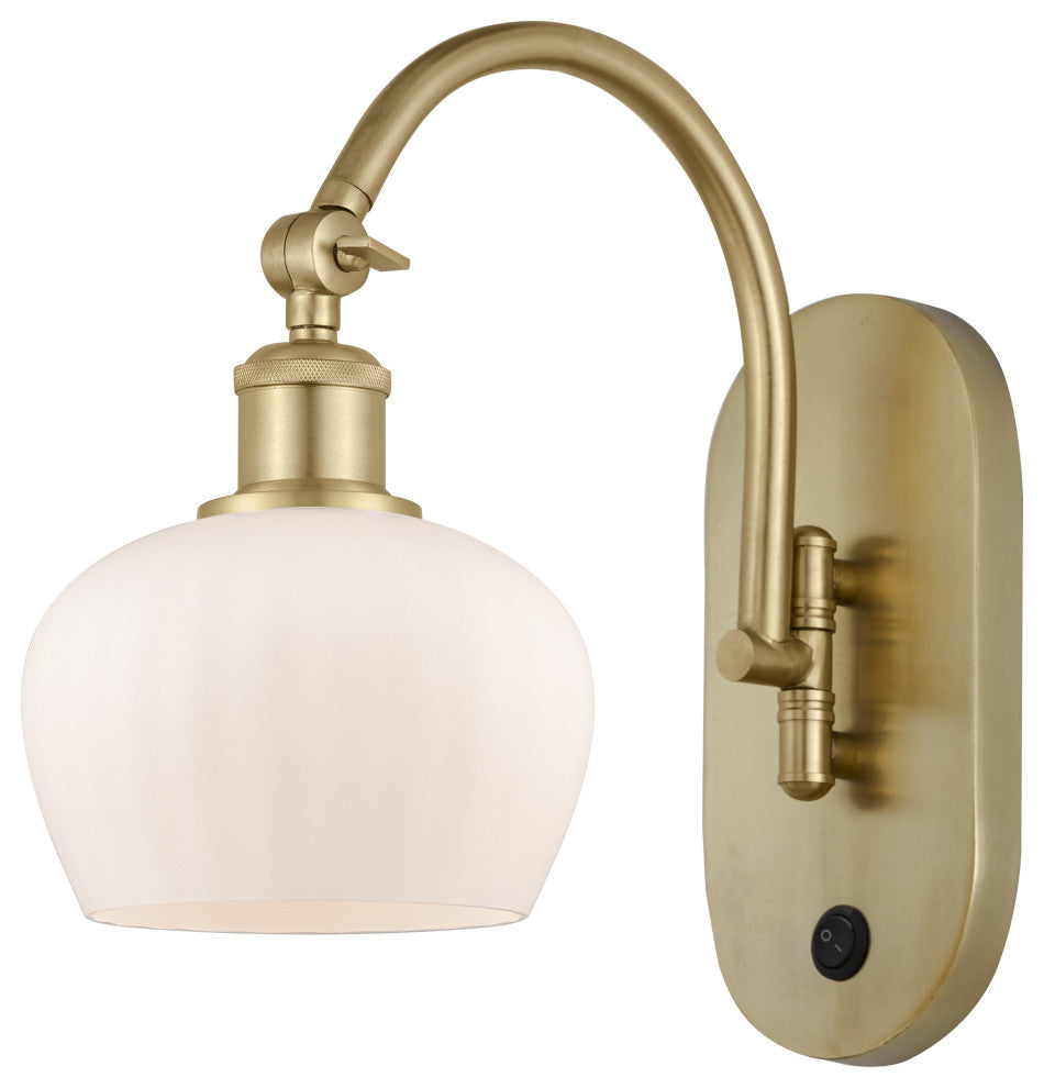 Innovations 518-1W-SG-G91 Fenton 1 Light 6.5" Sconce, Satin Gold