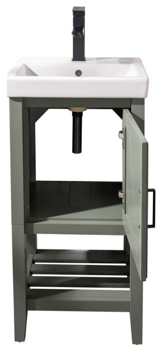 18" Pewter Green Sink Vanity