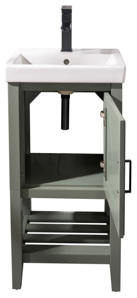 18" Pewter Green Sink Vanity