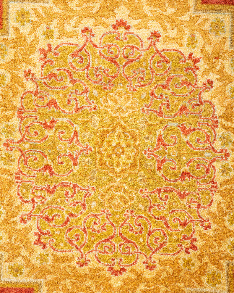 Mogul, One-of-a-Kind Hand-Knotted Area Rug  - Orange, 4' 8" x 7' 1"