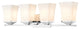 Zlite 1939-4V-CH 4-Light Vanity, Etched Opal