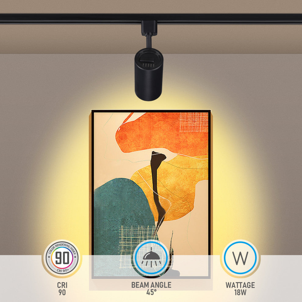 8 Pack 5CCT LED Track Light Heads, H Type Spotlight Fixtures