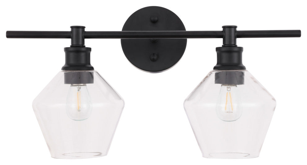 Elegant Lighting LD2312 Gene 2 Light 19"W Vanity Light - Chrome