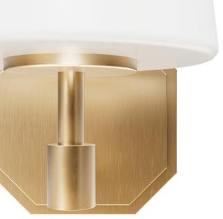 Nolita Alturas Gold, Cased White Glass Glass 1 Light Sconce Wall