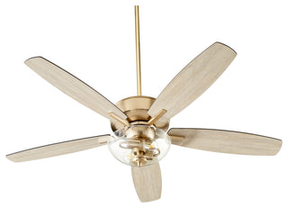 Quorum 7052-280 52"Ceiling Fan, Aged Brass Finish