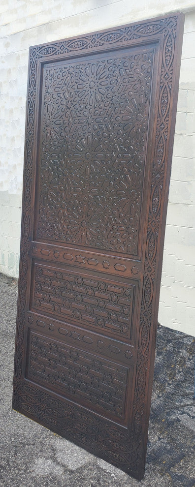 Amazing Moroccan Wooden Door All Carved, Kech LM27