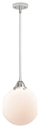 Beacon Mini Pendant, Polished Chrome, Matte White, Matte White