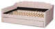 Zaida Modern Glam Trundle Daybed, Pink, Full