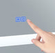 Abigail Rectangle Matte White LED 40 in. Mirror From our Abigail Collection