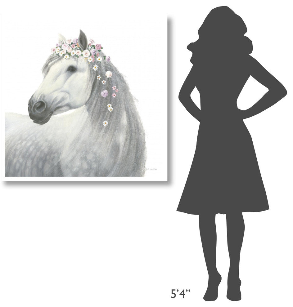 "Spirit Stallion II Square" Digital Paper Print by James Wiens, 38"x38"