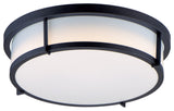 Maxim 10274WT Rogue 17"W LED Flush Mount Drum Ceiling Fixture - Black