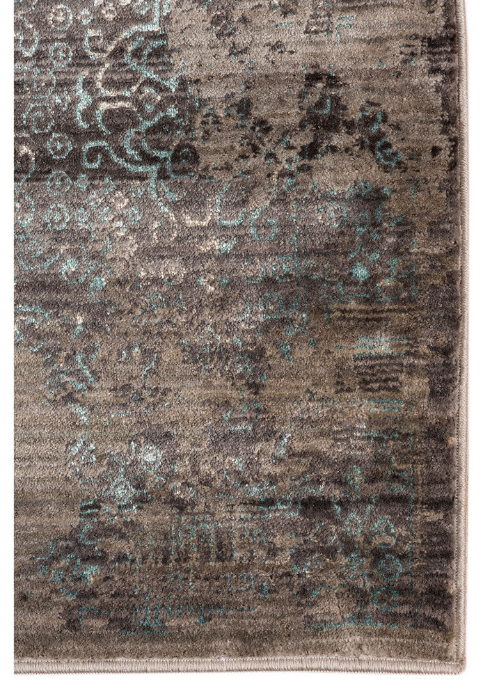 Cambridge Area Rug, Graphite Gray, 7'10" x 10'10", Geometric