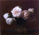 Henri Fantin-Latour Yellow Pink Roses in a Glass Vase Wall Decal