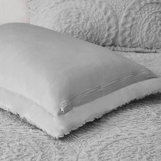 Madison Park Arya Medallion Faux Fur Plush Comforter Mini Set