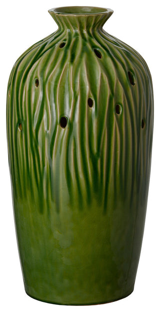 Sequoia Tall Vase, Olive Green