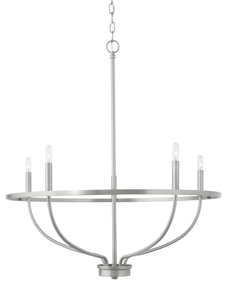 Capital Lighting 428551 Greyson 5 Light 29"W Taper Candle - Bronze