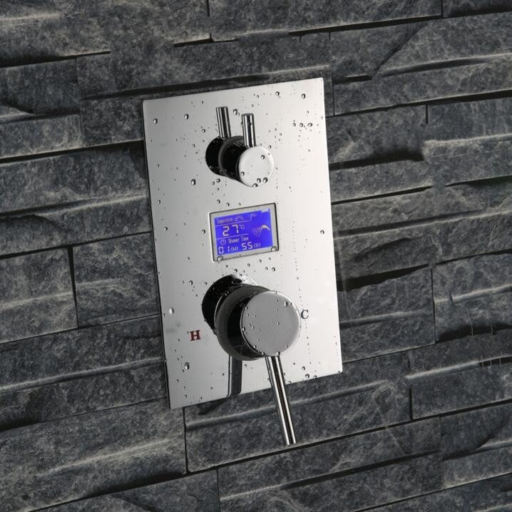 Mendoza Intelligent Chrome Shower Set With Digital Display