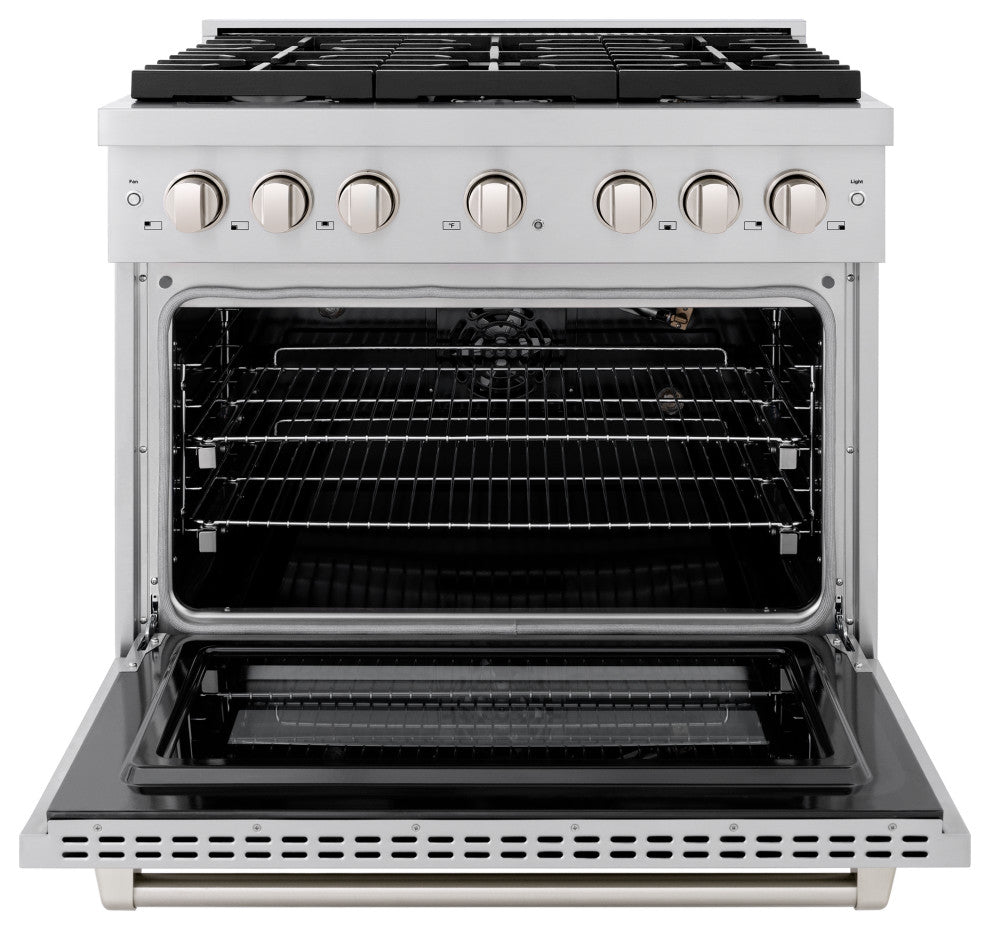 ZLINE 36 In. Freestanding Gas Range, Stainless Steel, SGR36