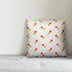 Polka Dots, Red and Yellow Throw Pillow, 20"x20"