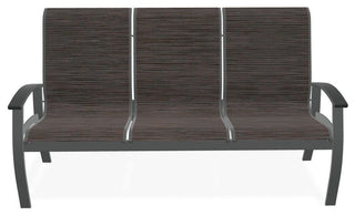 Belle Isle Sling 3-Seat Outdoor Sofa, James/Graphite