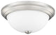 2 Light 13" Brushed Nickel Flushmount