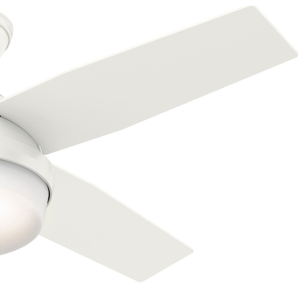 Hunter Fan Company 44" Dempsey Fresh White Ceiling Fan With Light/Remote