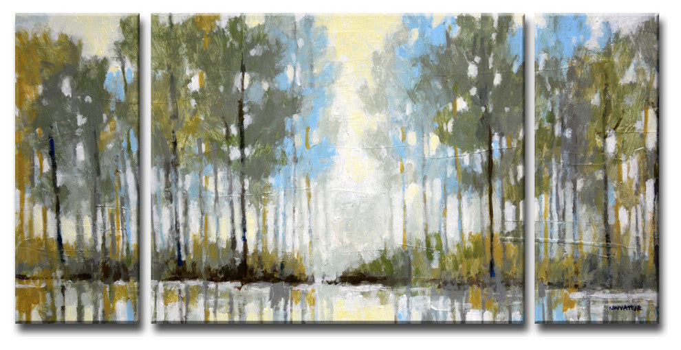 3 Piece Ready2HangArt 'Lakeside View III' by Norman Wyatt