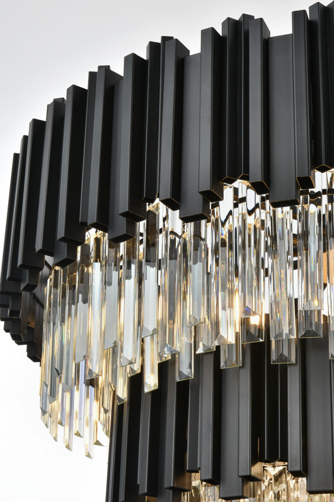 Home Living 32" Chandelier, Black