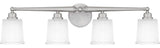 Cecilia 4-Light Bath, Brushed Nickel