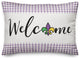 Welcome Fleur De Lis 14x20 Spun Poly Pillow