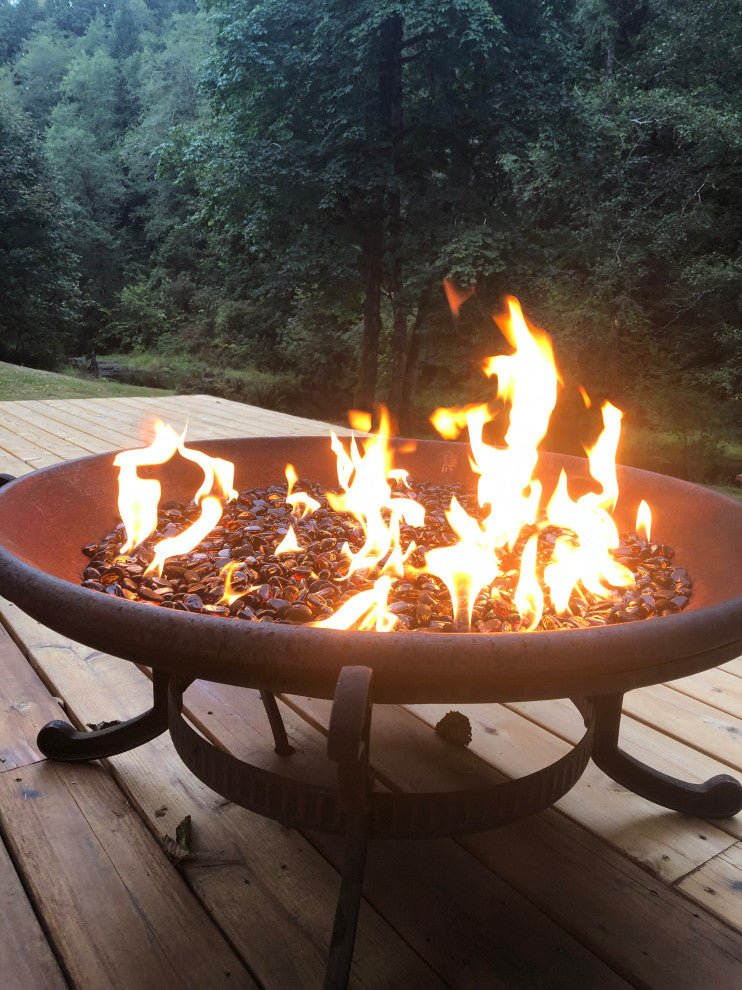 12" Double Ring and Complete Basic Propane Fire Pit Kit