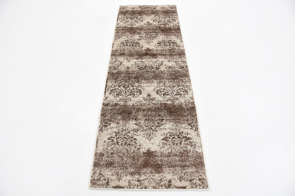 Unique Loom Dark Beige Grant Rushmore 2'' 0 x 6'' 0 Runner Rug