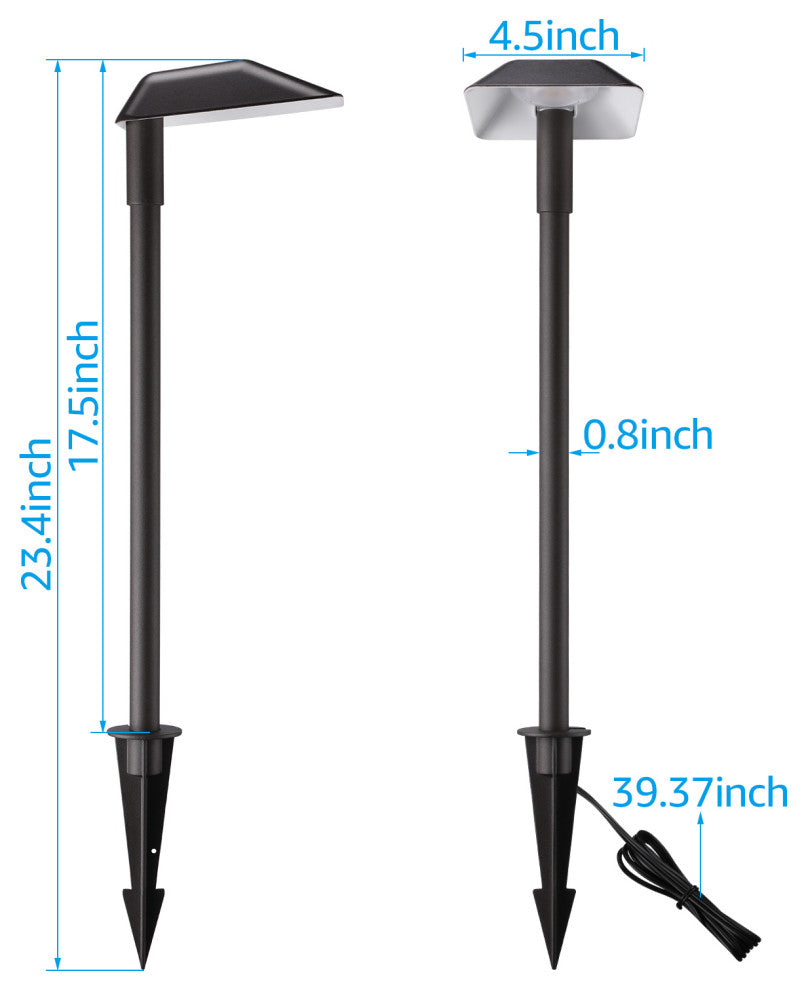 6 Pack 5W Low Voltage LED Landscape Light 3000K Warm White
