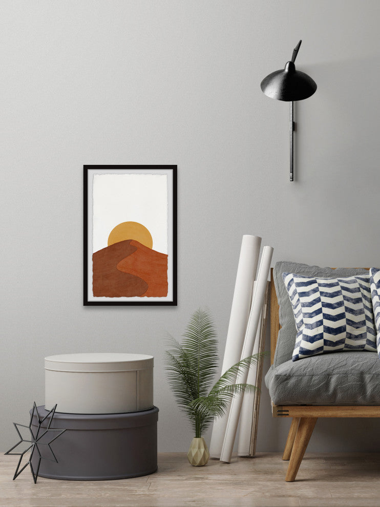 "Sunrise Ridge" Framed Painting Print, 8x12