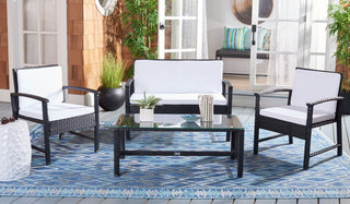 Safavieh Krissy Living Set, Black/White
