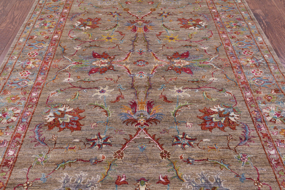 5' 10" X 7' 9" Persian Tabriz Hand Knotted Wool Rug Q7737