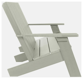 Italica Modern Double Wide Modern Adirondack Chair, Eucalyptus