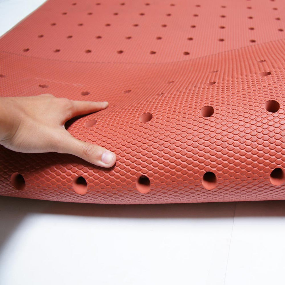 Rubber-Cal Soft Cloud Drainage Anti-Fatigue Mat 3/4" Thick, 3'x5' Black