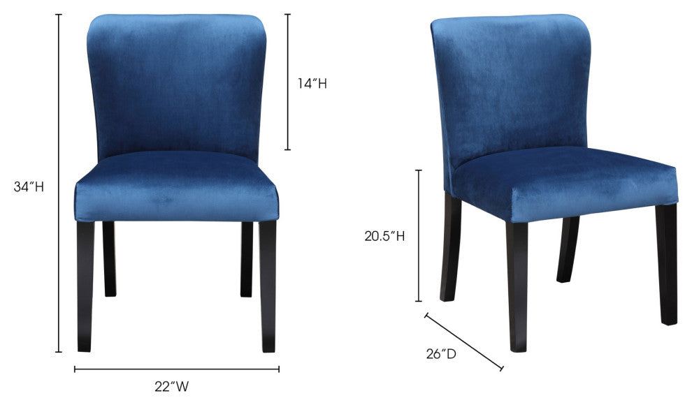 Discontinued Hopper Dining Chair - M2 - Blue