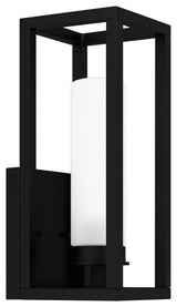 Neville One Light Outdoor Lantern, Matte Black