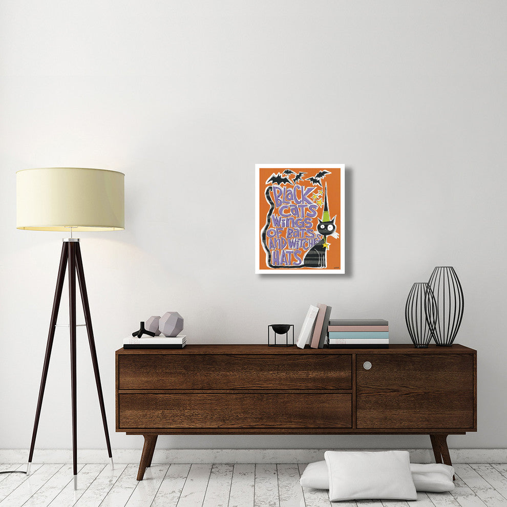 "Bats and Black Cats II" Digital Paper Print by Anne Tavoletti, 22"x26"