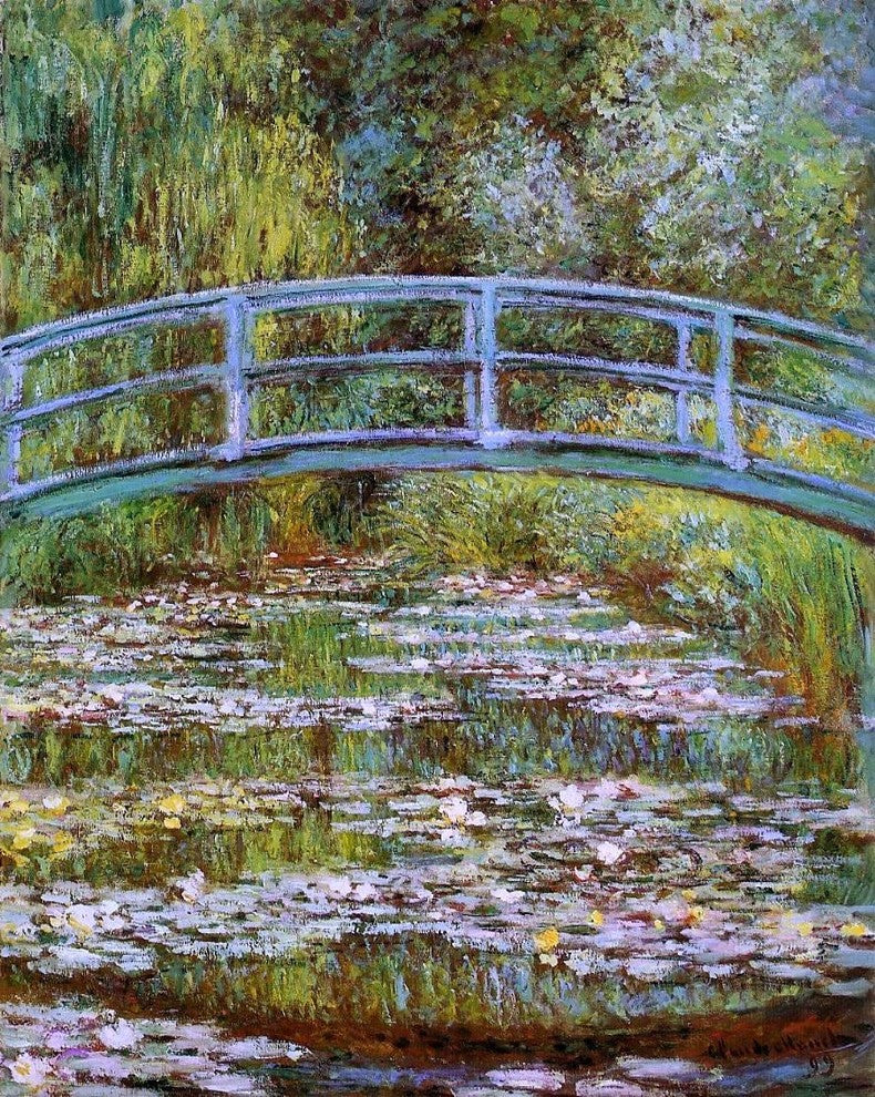 Claude Oscar Monet A Water-Lily Pond Wall Decal