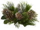 21" Pine Cone and Pine Artificial Arrangement Candelabrum