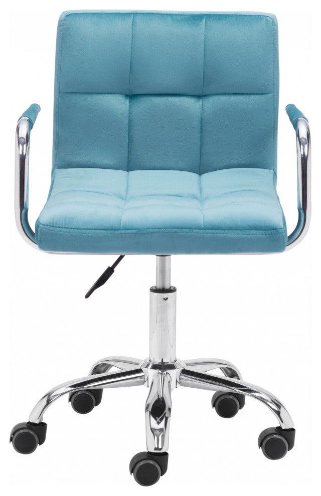 Teal Pop of Color Rolling Office Chair