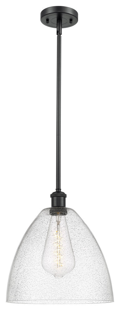 Innovations 516-1S-BK-GBD-124-LED 1-Light Mini Pendant, Matte Black