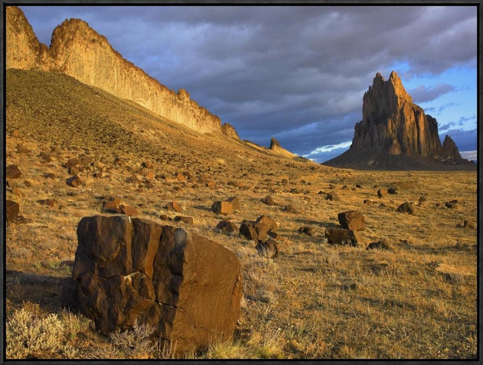 Shiprock, The Basalt Core Of An Extinct Volcano,  New Mexico, 32"x24"