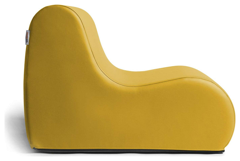 Midtown Large Foam Chair, Commercial Soft Seating, Premium Vinyl, Yellow