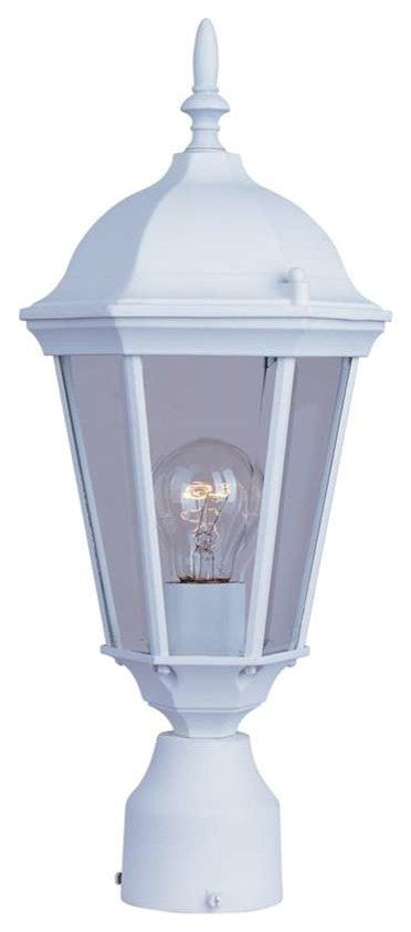 Maxim Westlake Cast 1-Light Outdoor Pole/Post Lantern White - 1001WT
